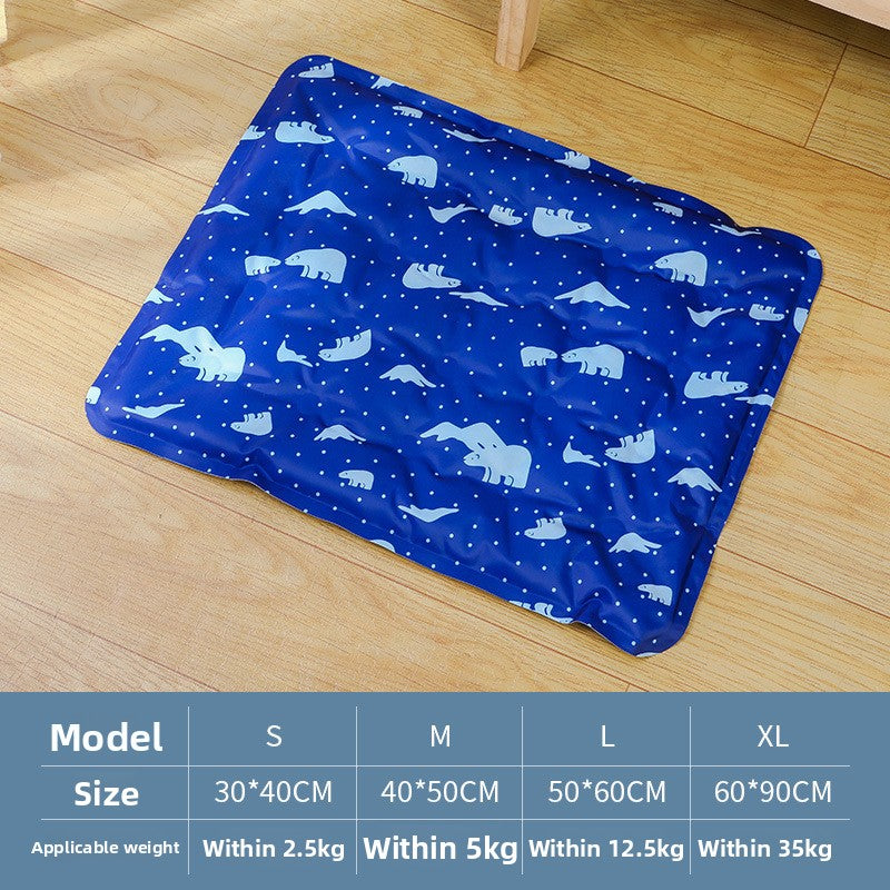 Ice Gel Pet Cooling Mat – Waterproof Non-Slip Summer Heat Dissipation Pad