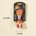 Heavy-Duty Rubber Teething Dog Toy – Bone Chicken Leg Molar Dental Health Bone