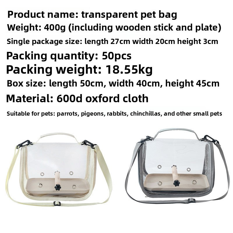 Portable Small Animal Carrier Bag – Breathable Lightweight Travel Cage For Pocket Pets