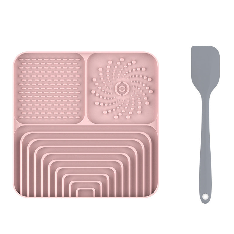 Anti-Anxiety Silicone Pet Licking Mat – Suction-Base Spill-Proof Slow Feeder Meal Station