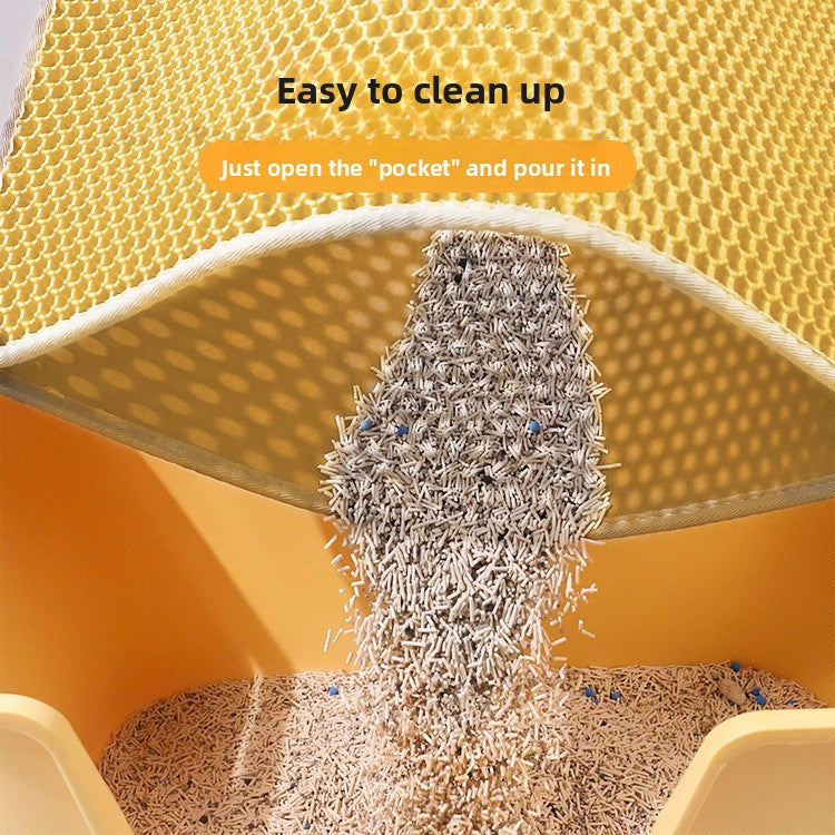Double-Layer EVA Cat Litter Mat – Anti-Tracking Waterproof Splash-Proof Trapping Pad