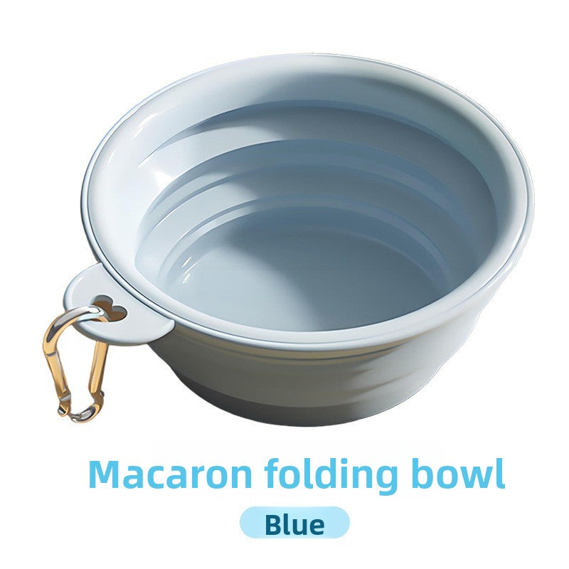 Portable Foldable TPE Pet Bowl – Lightweight Compact Outdoor Travel Food Water Dish