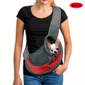 Reflective Safety Hands-Free Pet Carrier – Breathable Mesh Adjustable Crossbody Travel Bag