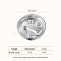 Heavy-Duty Stainless Steel Slow Feeder Bowl – No-Slip Rust-Resistant Anti-Choke Meal Station