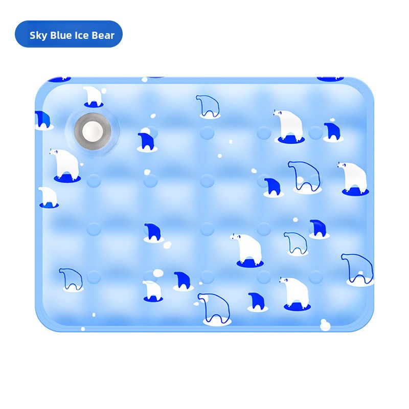 Cartoon Ice Gel Pet Cooling Mat – Scratch-Resistant Summer Weather Heat Dissipation Cushion