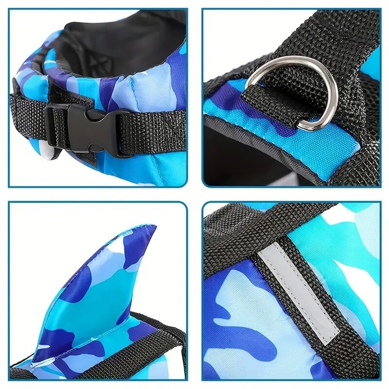 High-Buoyancy Anti-Tear Dog Swim Vest – Easy Wear Safety Jacket With Rescue Handle