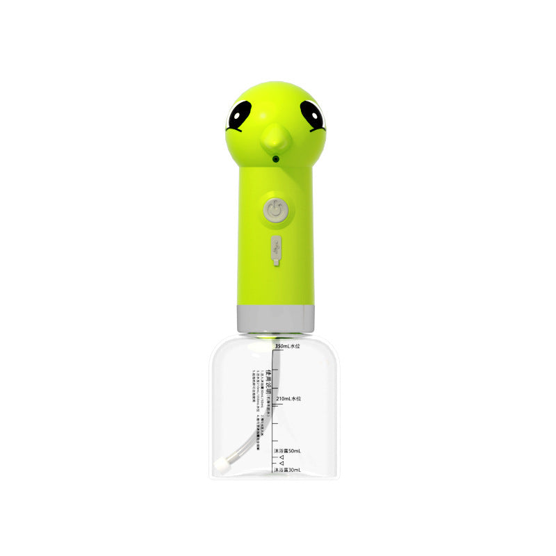 Smart Rechargeable Automatic Pet Bath Bubbler – Cordless One-Touch Rich Lathering Device