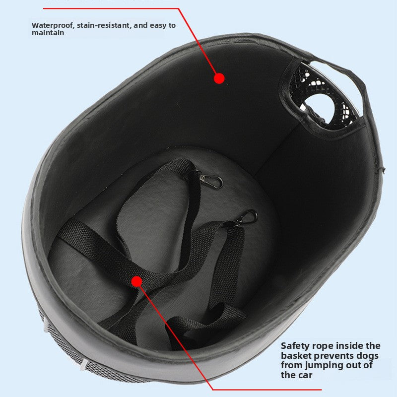 Foldable Bicycle Pet Cargo Basket – Universal Iron Quick-Release Mountain Road Frame