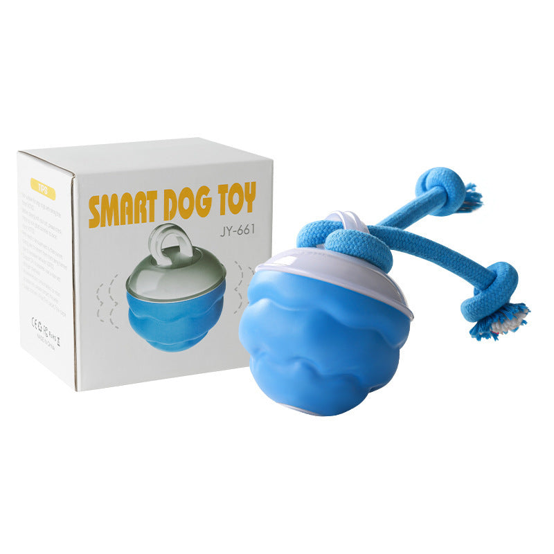 Smart Rechargeable Interactive Dog Ball – Light Sound Bite-Resistant Dental Training Toy