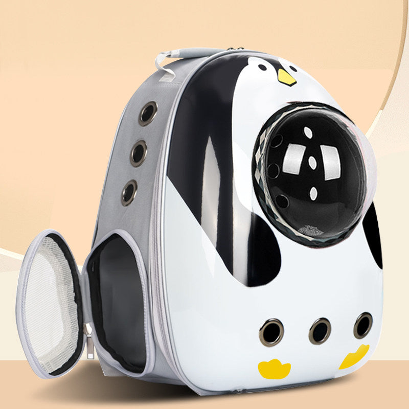 12-Hole Breathable Pet Carrier Backpack – Large-Capacity Heavy-Duty Multi-Ventilation Travel Capsule