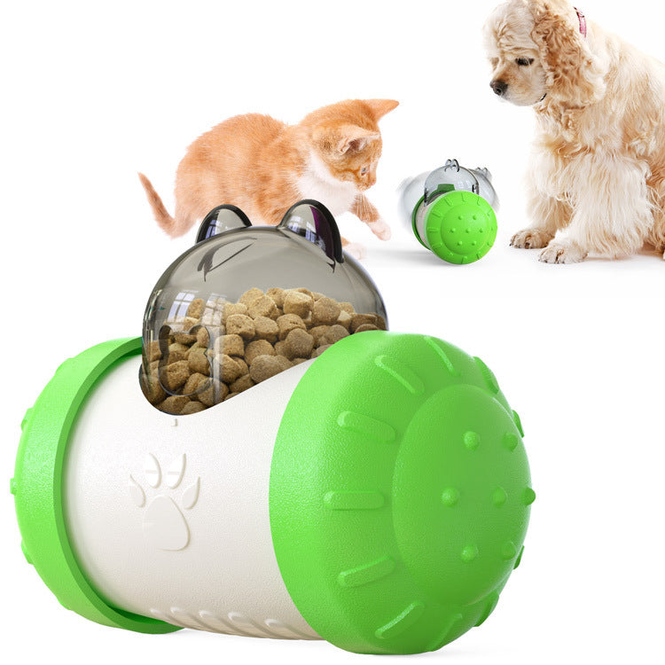 Wobble Ball Interactive Slow Feeder – Spill-Proof Mental Stimulation Treat Dispensing Toy