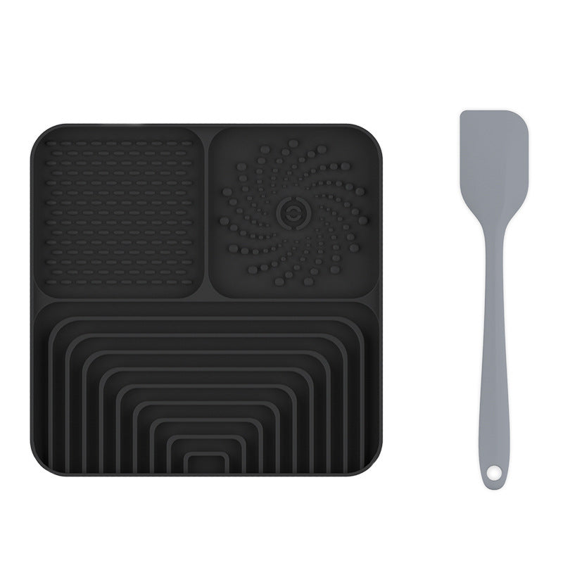 Anti-Anxiety Silicone Pet Licking Mat – Suction-Base Spill-Proof Slow Feeder Meal Station
