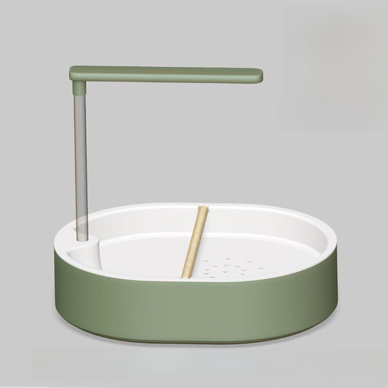 Water-Circulation Automatic Bird Bath Station – Electric Flow-Regulated Small Parrot Fountain