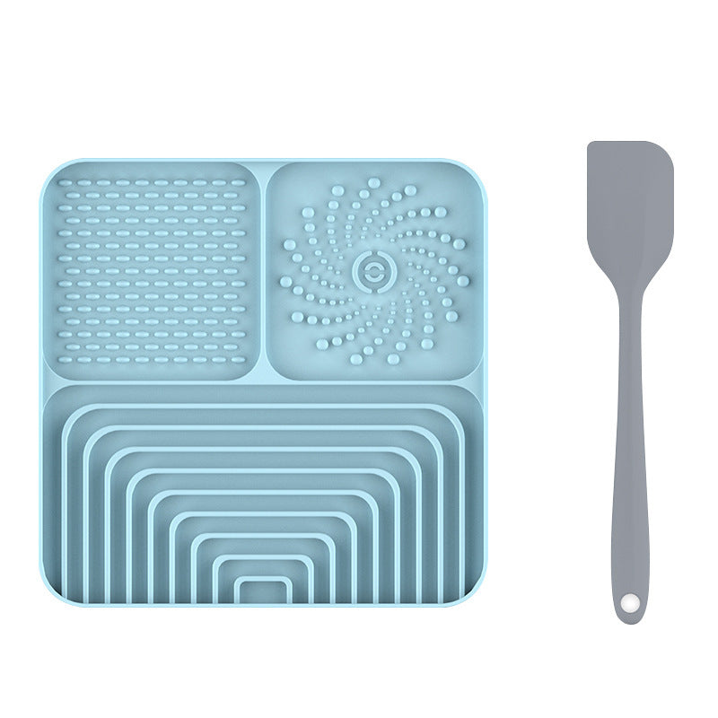 Anti-Anxiety Silicone Pet Licking Mat – Suction-Base Spill-Proof Slow Feeder Meal Station