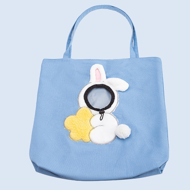 Cute Pattern Hands-Free Pet Carrier Sling – Breathable Lightweight Crossbody Travel Tote