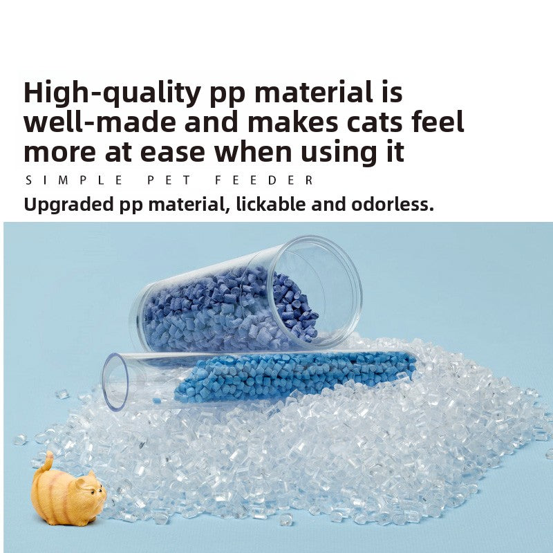 Gravity Automatic Pet Water Refill Fountain – Non-Electric Dual Food Bowl Station