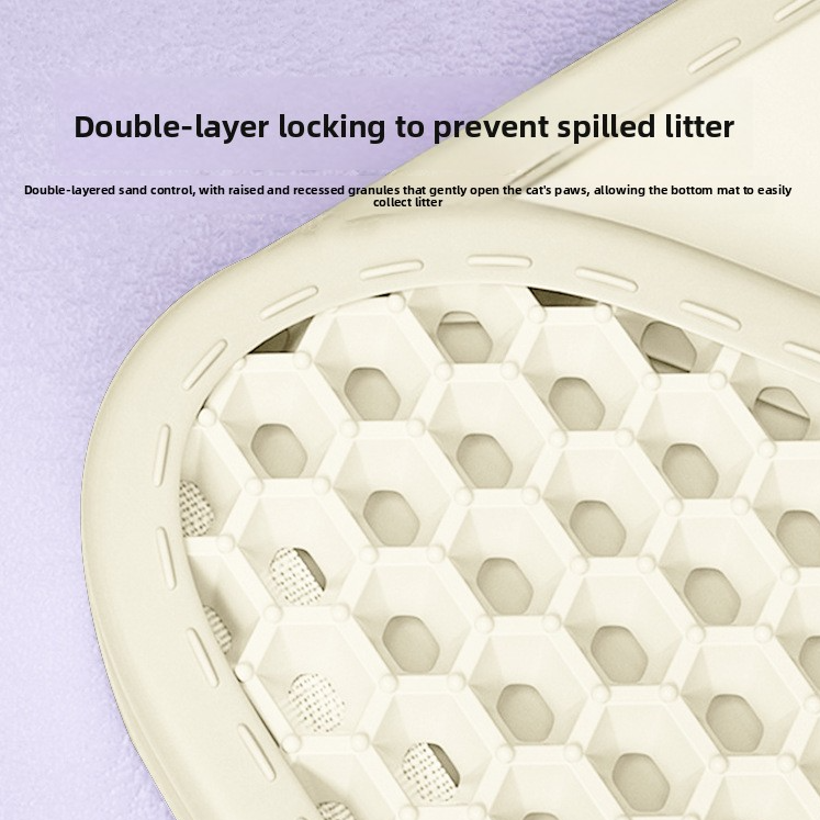 Waterproof EVA Cat Litter Mat – Leak-Proof Anti-Spill Trapping Waste Pad