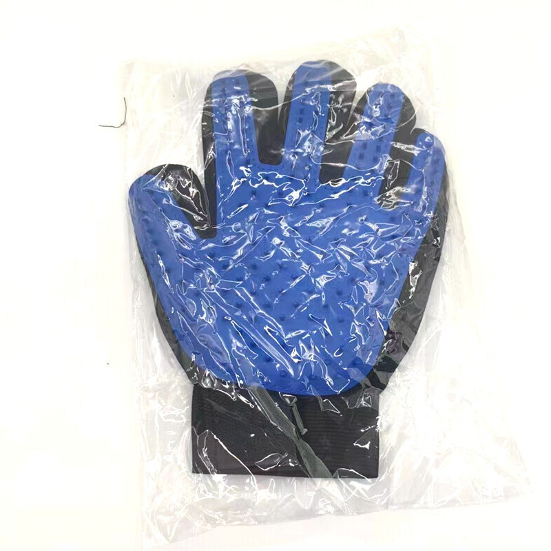 Silicone Magic Pet Hair Removal Glove – Calming Static Massage Fur Grooming Mitt