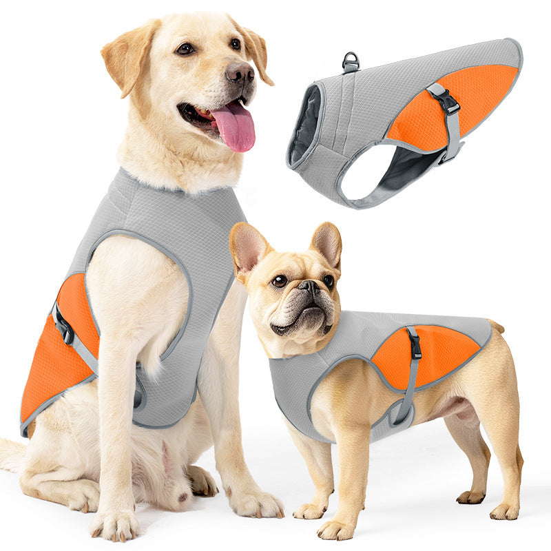 Evaporative Cooling Water-Absorbent Dog Vest – Lightweight Reflective Anti-Heatstroke Sun Coat