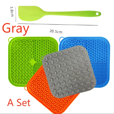 Anti-Anxiety Silicone Pet Licking Mat – Calming Suction-Base Slow Feeder Meal Station
