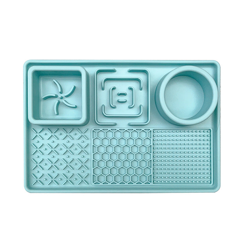 Silicone Slow Feeder Pet Placemat – Non-Slip Waterproof Multi-Functional Food Mat