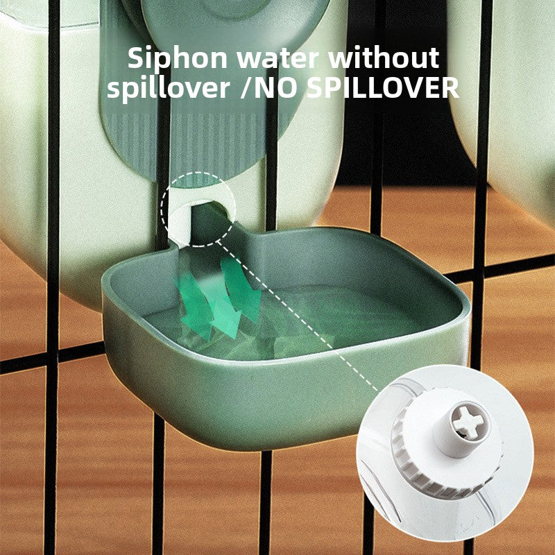 Space-Saving Hanging Automatic Pet Feeder – Dual Food and Leakproof Water Dispenser Set