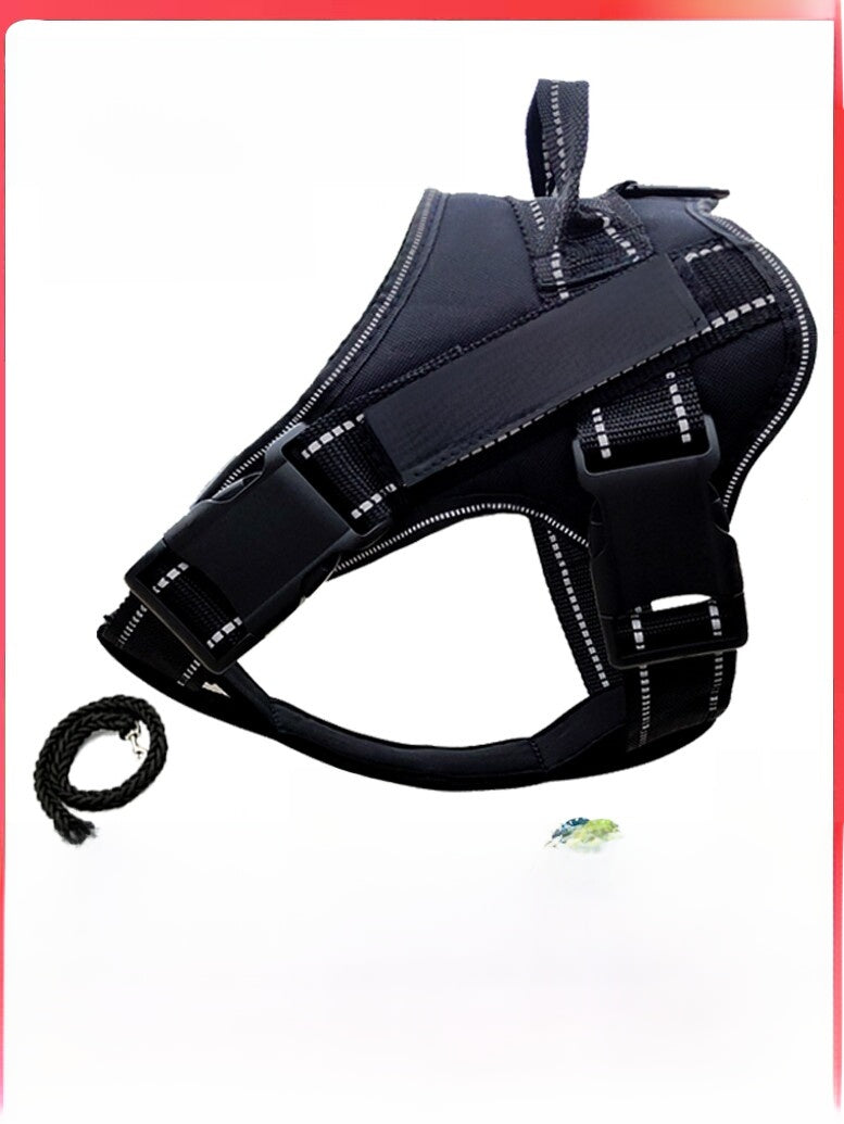 No-Choke Step-In Dog Harness Vest – Secure Escape-Proof Reflective Night Walking Set