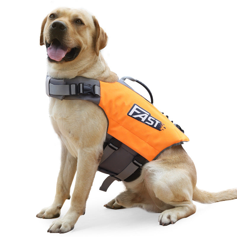 High-Buoyancy Lightweight Dog Swimming Vest – Secure Velcro Reflective Water Safety Coat