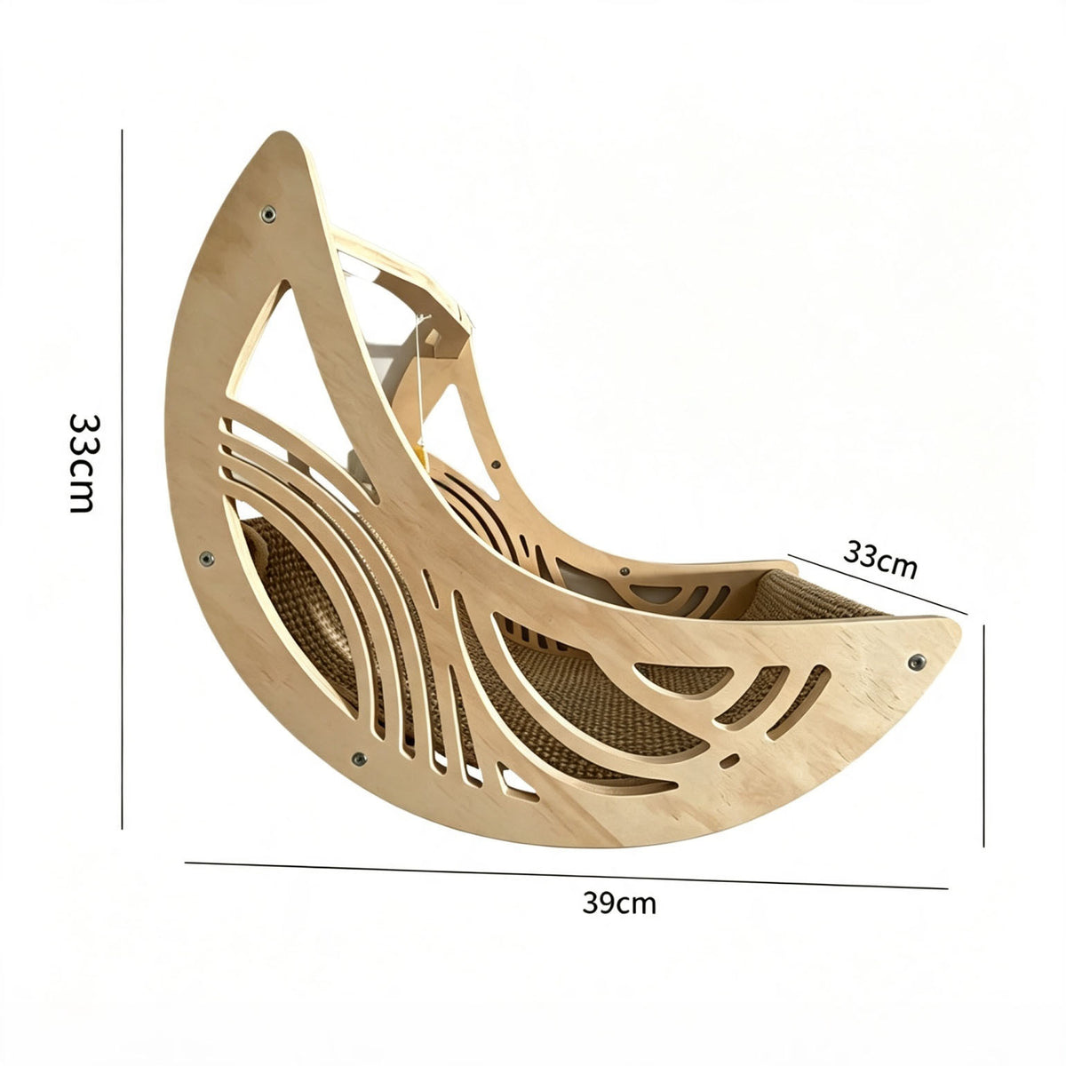 Wooden Wall-Mounted Cat Climbing Gym – Celestial Moon Bed Interactive Play Set