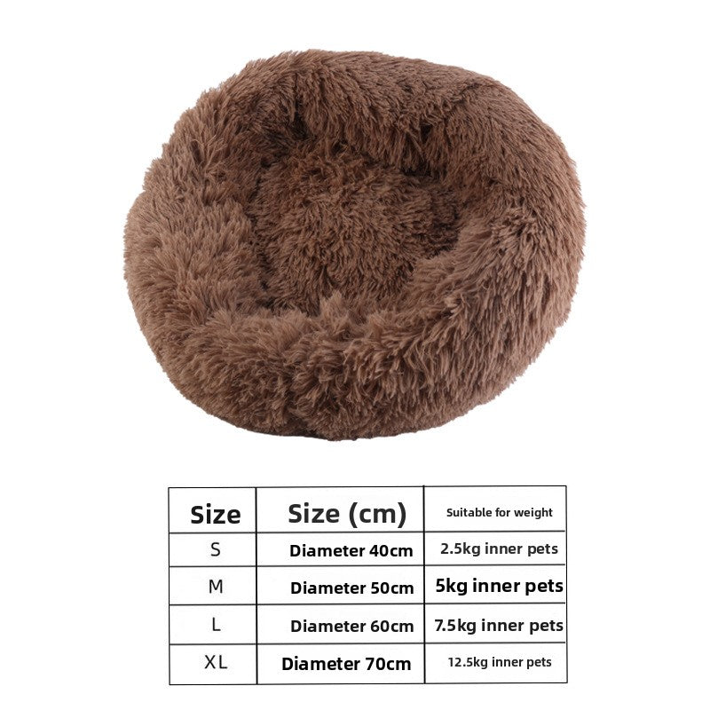 Semi-Enclosed Shell Shape Pet Cave Bed – Deep Sleep Insulating Plush Velvet Lounger