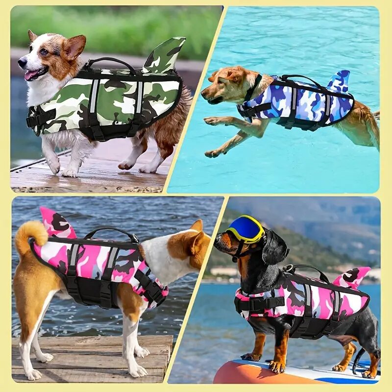 High-Buoyancy Anti-Tear Dog Swim Vest – Easy Wear Safety Jacket With Rescue Handle