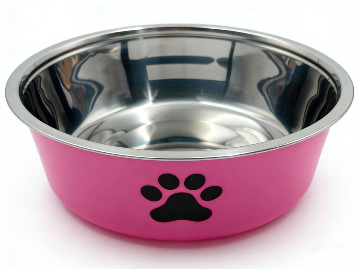 Dual-Layer Stainless Steel Pet Bowl – Removable No-Slip Food And Water Diner