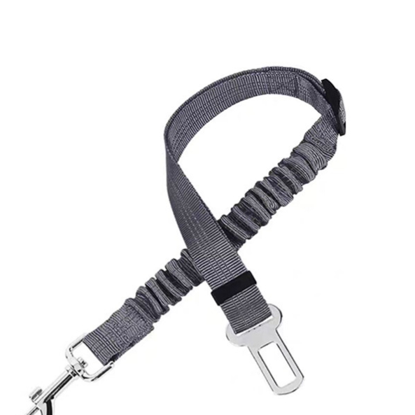 Reflective Elastic Dog Car Seat Belt – Heavy-Duty Adjustable Nylon Safety Travel Lead