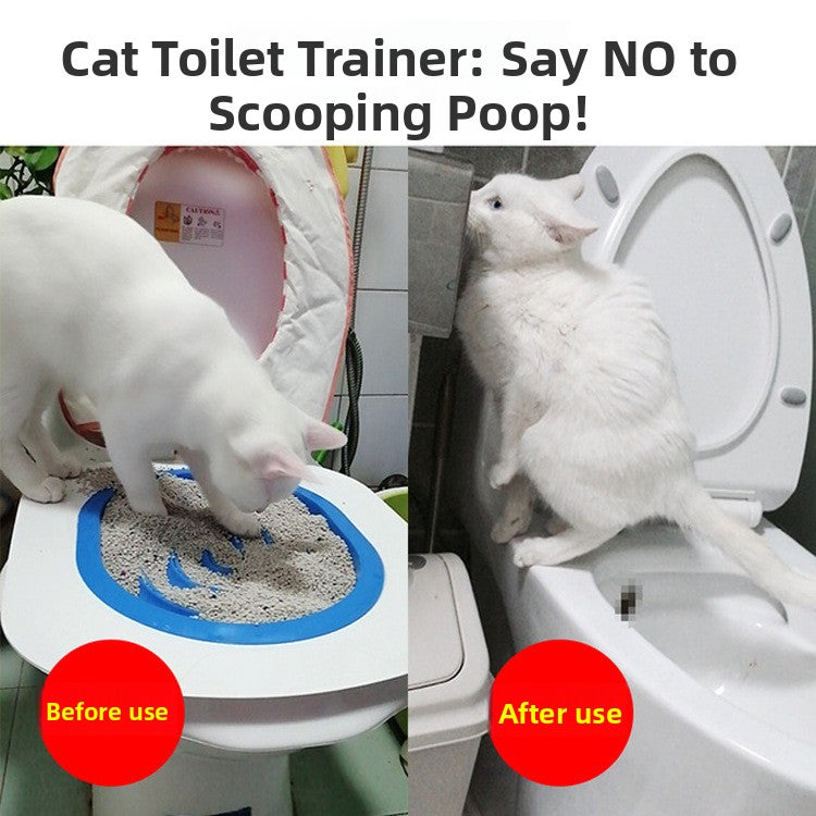 Human Toilet Training Kit for Cats – Step-by-Step Litter Tray Transition Seat