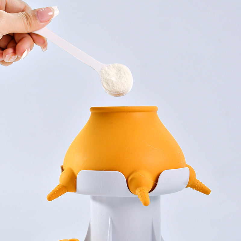 Silicone Self-Service Bionic Pet Feeder – Multi-Functional Nursing Water Food Station