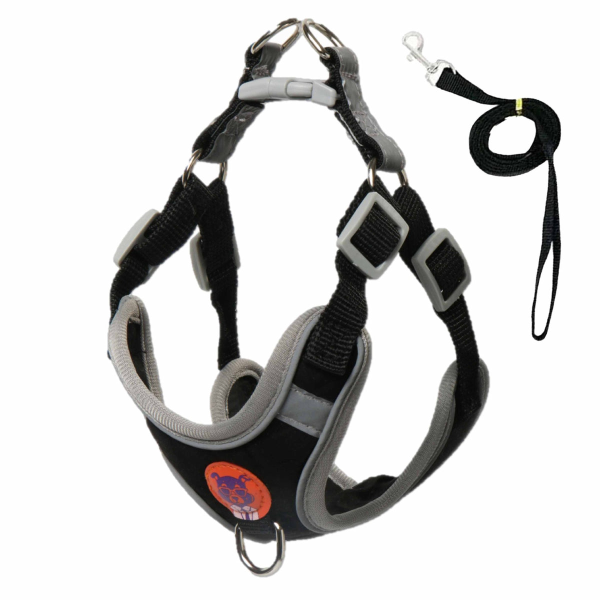 No-Choke Soft Padded Dog Leash Vest – Adjustable Reflective Night Safety Walking Set