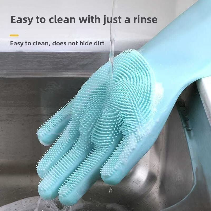 Anti-Bite Silicone Pet Bathing Gloves – Soothing Massage Deshedding Fur Cleaning Mitts