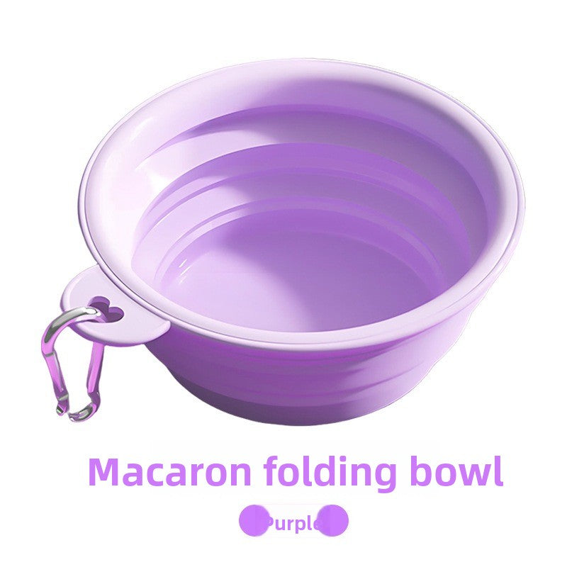 Portable Foldable TPE Pet Bowl – Lightweight Compact Outdoor Travel Food Water Dish
