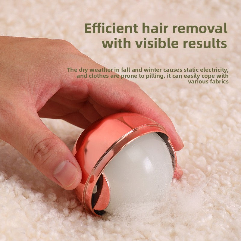Washable Spherical Pet Hair Roller – Reusable Polyurethane Portable Fabric Lint Remover