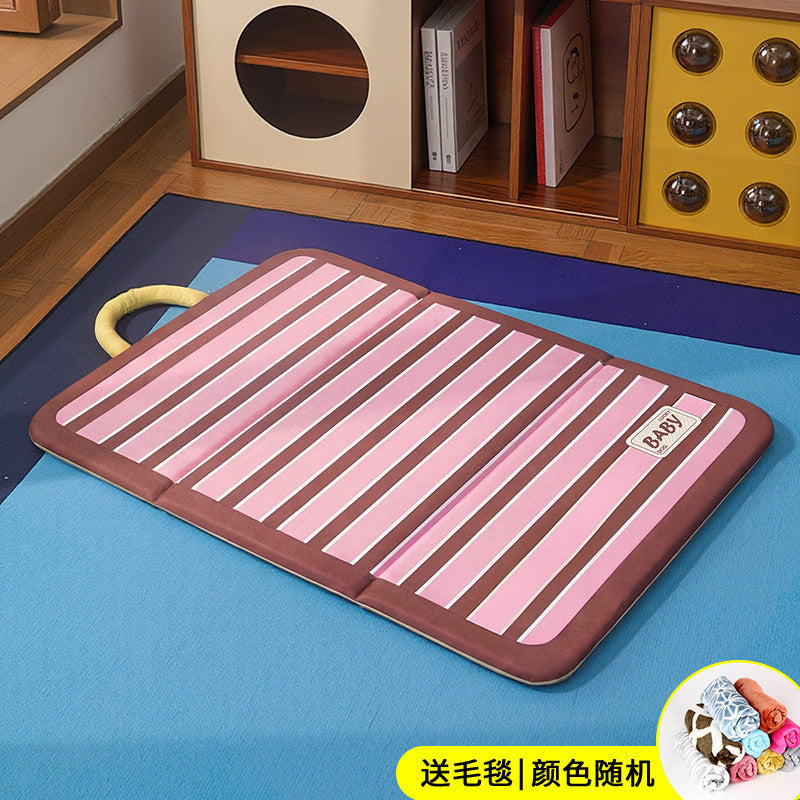 Waterproof All-Season Pet Cooling Mat – Double-Sided Anti-Anxiety Deep Sleep Cushion
