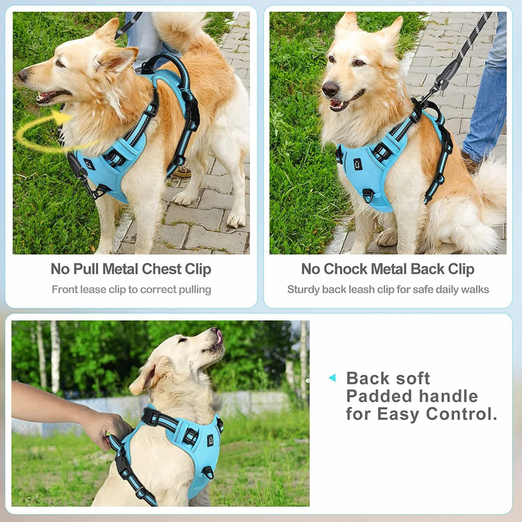No-Pull Soft Padded Dog Harness Vest – Comfortable Control Everyday Walking Solution