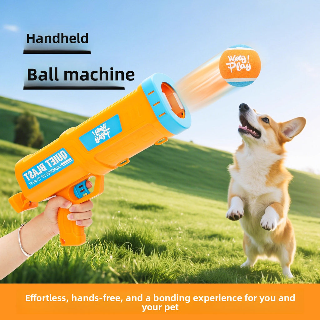 Automatic Interactive Tennis Ball Launcher – Heavy-Duty Bite-Resistant Canine Fitness Thrower