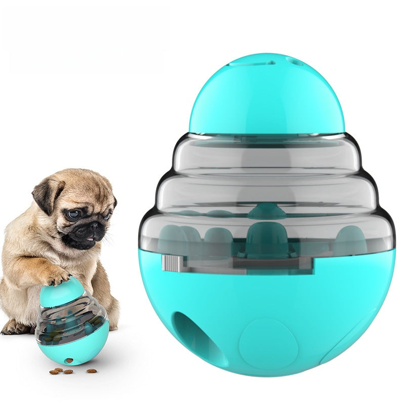 Wobble Ball Interactive Slow Feeder – Spill-Proof Mental Stimulation Treat Dispensing Toy