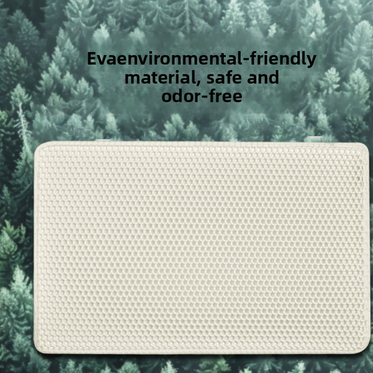 Waterproof EVA Cat Litter Mat – Leak-Proof Anti-Spill Trapping Waste Pad