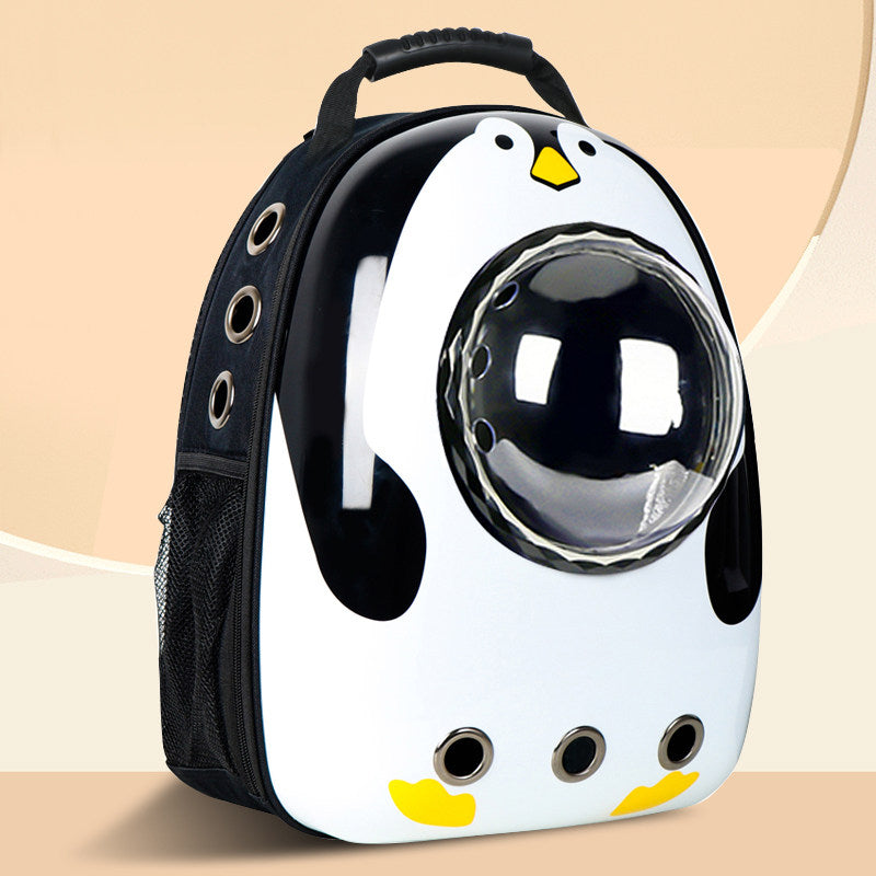 12-Hole Breathable Pet Carrier Backpack – Large-Capacity Heavy-Duty Multi-Ventilation Travel Capsule