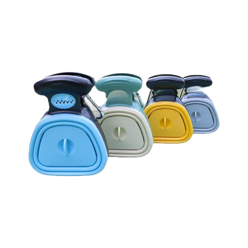 Portable Folding Pet Poop Scooper – Sanitary Waste Bag Dispenser Everyday Care Kit