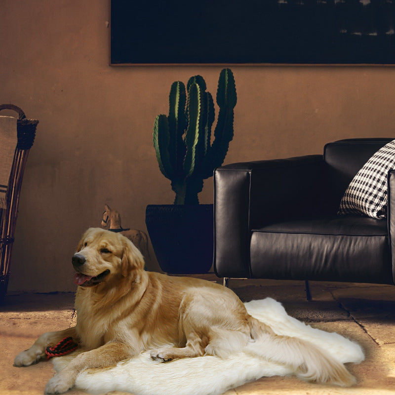 Comfortable Faux Fur Dog Mat – Plush Water-Resistant Removable Cushion Sofa Bed Wrap