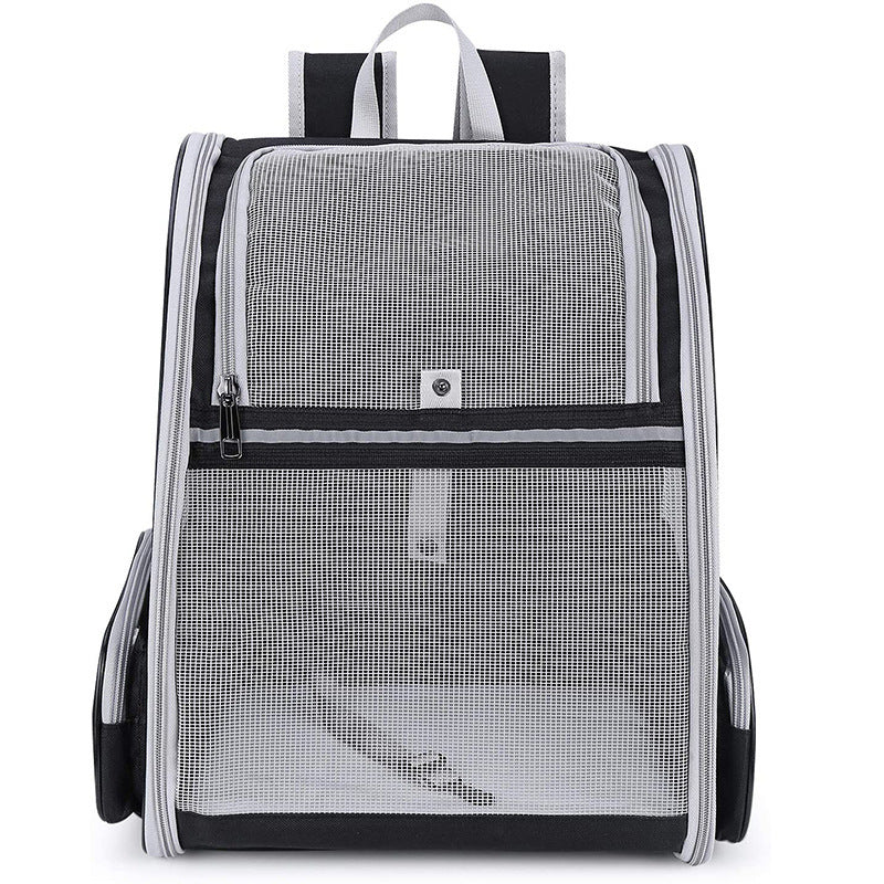 Foldable Breathable Dual Shoulder Pet Carrier – Balanced Travel Backpack For Small Dogs