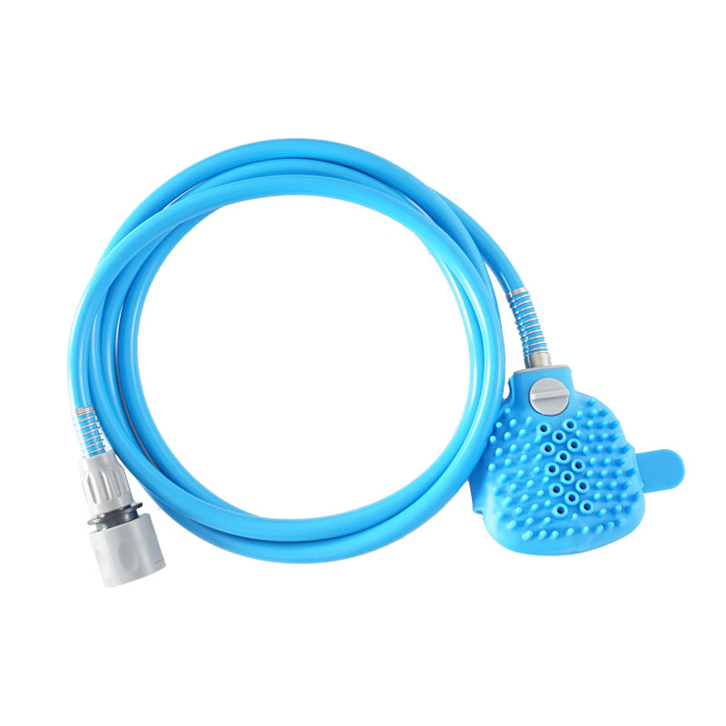 3-in-1 Silicone Pet Shower Head Attachment – Extended Reach Massage Grooming Sprayer