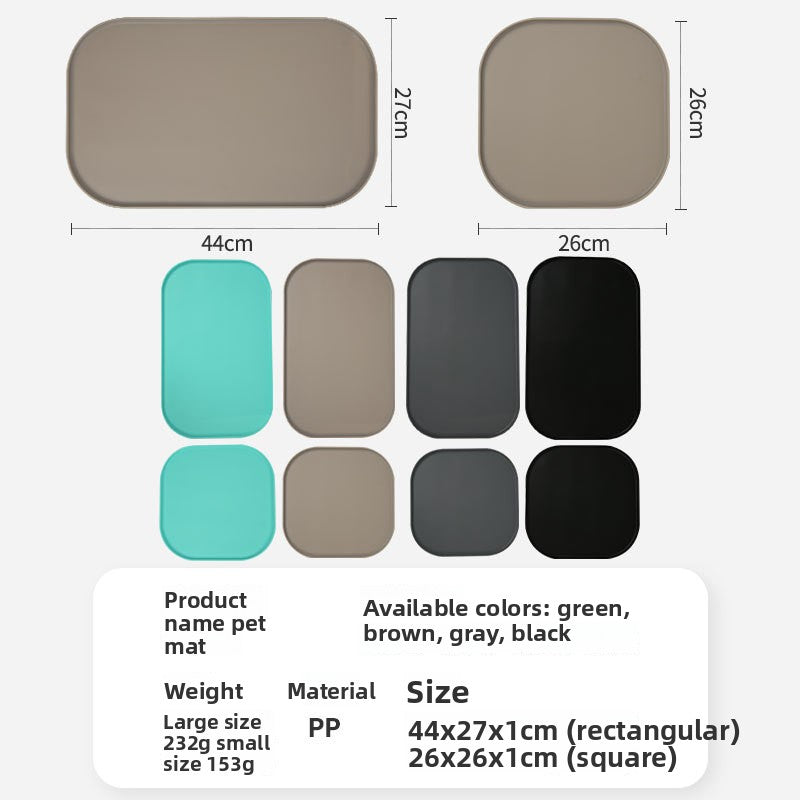 Foldable Spill-Proof Silicone Pet Feeding Mat – Non-Slip Waterproof Travel Food Placemat
